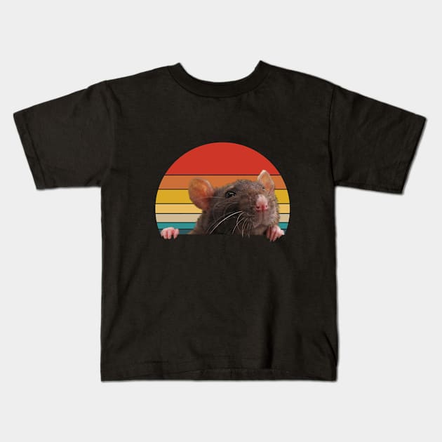 Rat - Rat Retro Kids T-Shirt by Kudostees